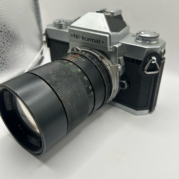 Nikkormat Nikon Camera Vintage FT3 w/ Auto Vivitar Telephoto 135mm f2.8 - Picture 6 of 9